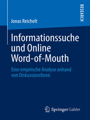 cover image of Informationssuche und Online Word-of-Mouth